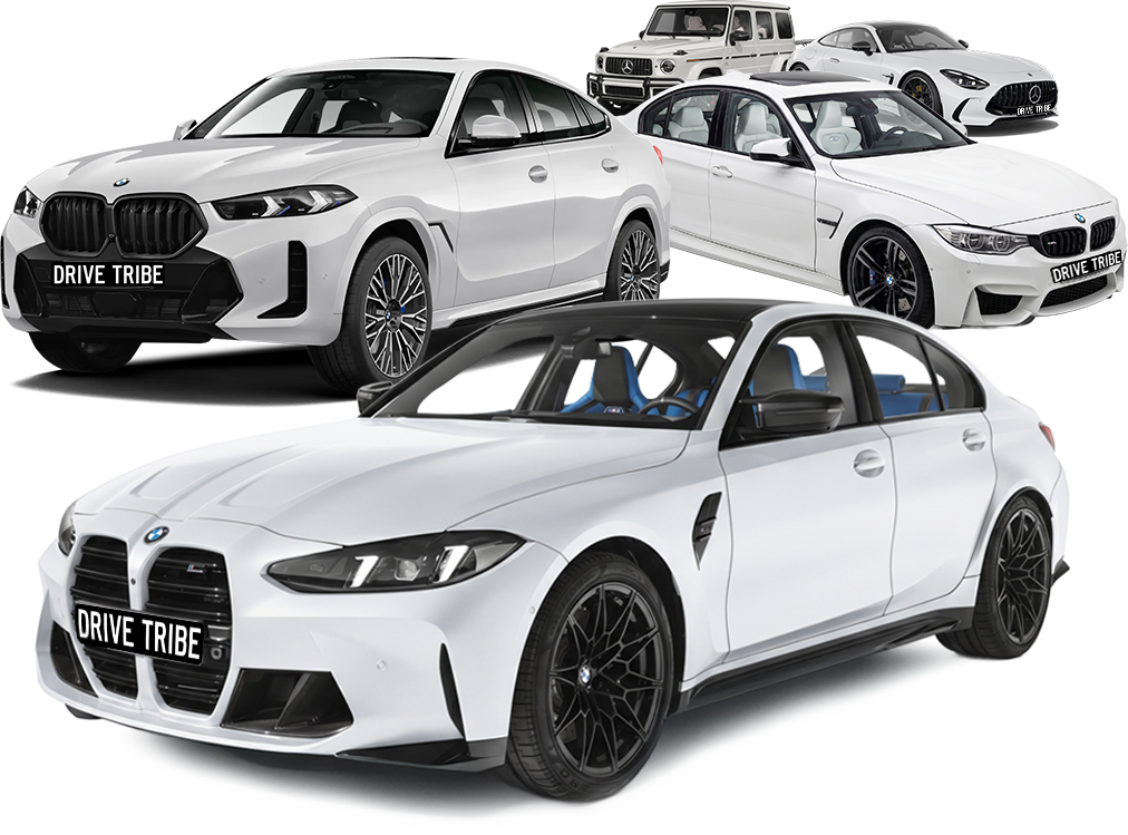 White BMW M3 and X5 from the Drive Tribe luxury car hire fleet in Sydney