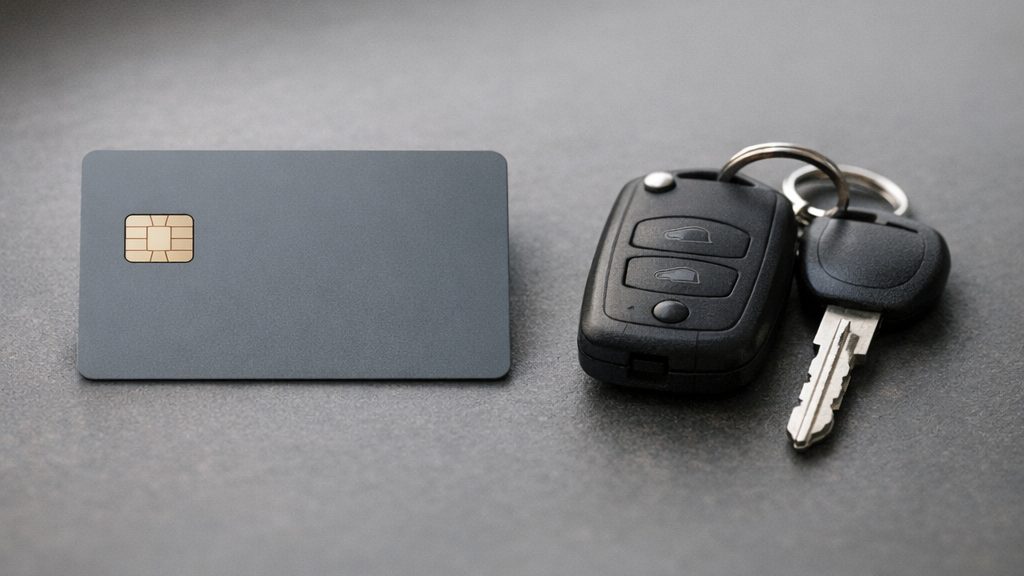 A payment card and car keys, credit hire versus paying for a replacement vehicle yourself
