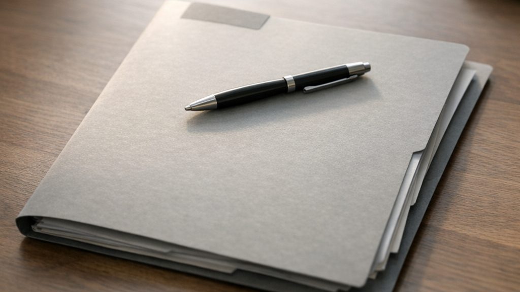 An insurance document folder, deciding whether to claim on your own policy