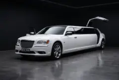 Chrysler 300 Stretch Limousine, studio, front three quarter
