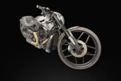 Dark grey custom Harley-Davidson V-Rod in Sydney