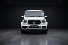 Mercedes-AMG G63 White, studio, front