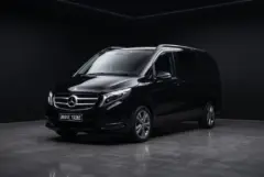 Mercedes-Benz V-Class Black, studio, front three quarter